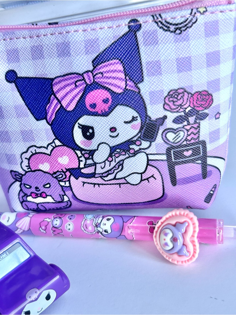 💜(KUR352) Kuromi Adorable 7-Piece Travel Pouch Bundle! - Picture 9 of 10